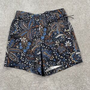 VRST Mens Resort Short 6" Paisley‎ Wallflower Black Multi Relaxed Fit Small NWT